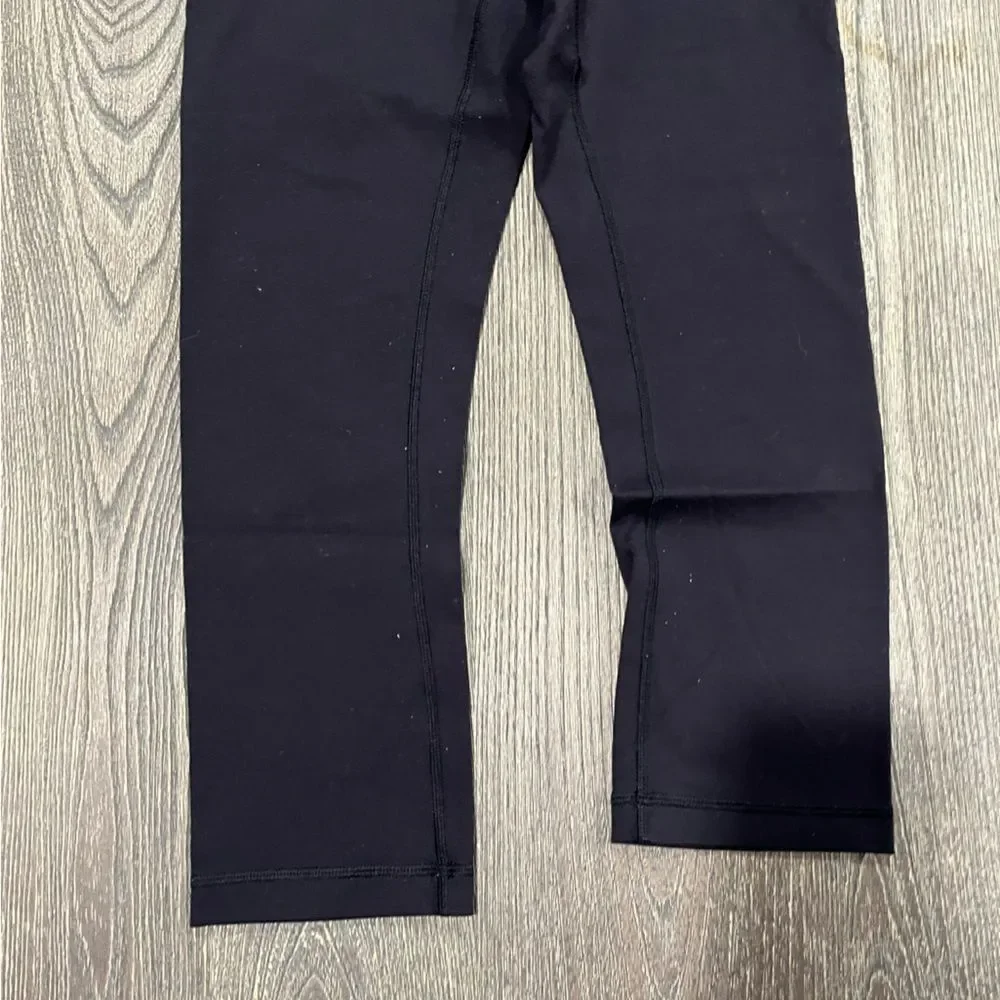 Lululemon Wunder Train Capri Leggings High Waist Pull-On Stretch Black Size 6